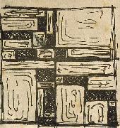 Theo van Doesburg Study for Stained-Glass Composition III Germany oil painting artist